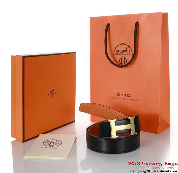 Hermes 43mm Saffiano Leather Belt HB102-1