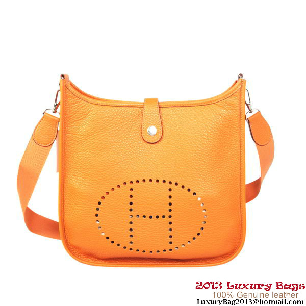 Hermes Evelyn Bag Original Calf Leather H1608 Orange
