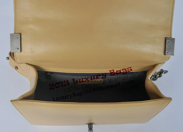 Boy Chanel Flap Shoulder Bag Sheepskin Leather A67086 Apricot