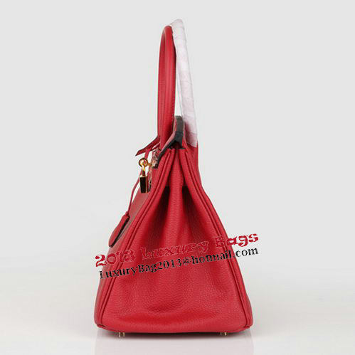 Hermes Birkin 30CM Tote Bag Burgundy Original Leather H30 Gold