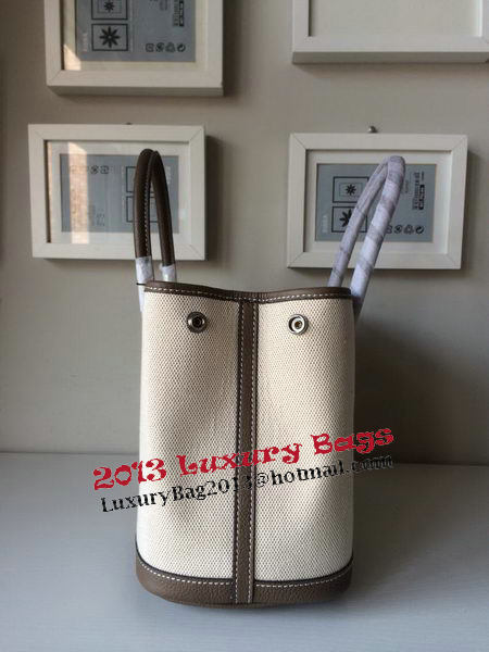 Hermes Garden Party 30CM Bag Canvas Leather H11S Grey