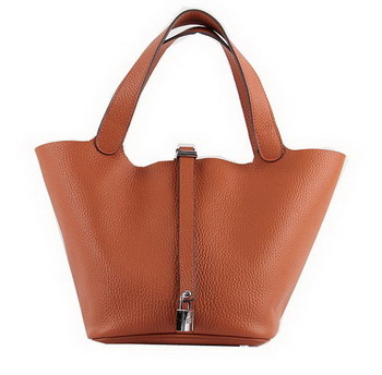 Hermes Picotin Lock MM Bags Clemence Leather H8616 Orange