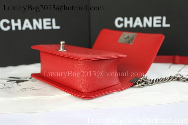 Boy Chanel mini Flap Bag Original Cannage Pattern A67085 Red