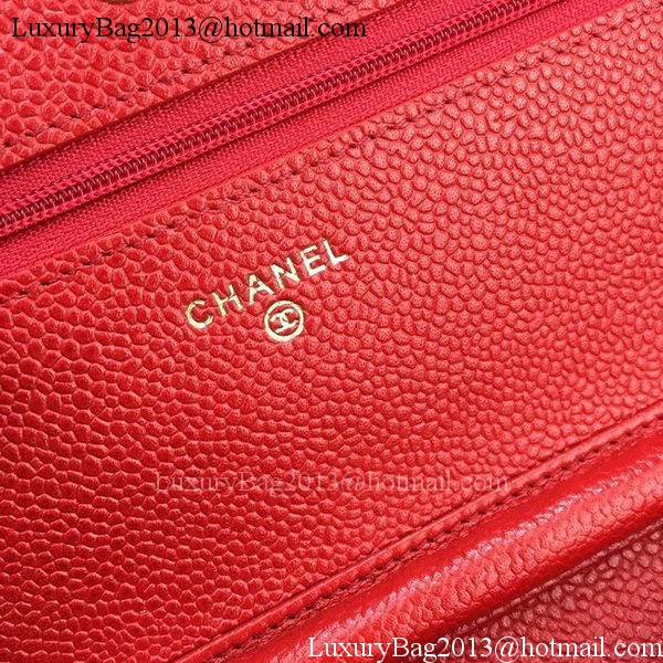 Chanel mini Flap Bag Cannage Pattern A8373 Red