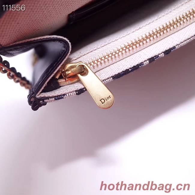 Dior DIORAMA leather Chain bag S2012 blue