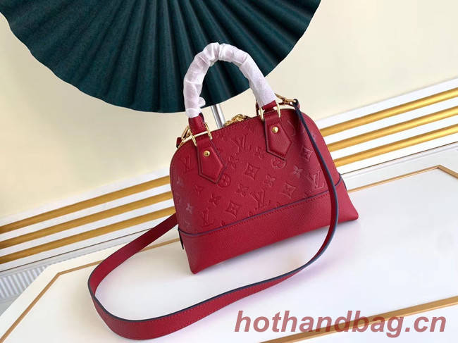 Louis Vuitton Original Monogram Empreinte NEO ALMA BB M44866 Cherry Berry