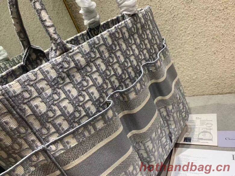 DIOR Beach Bag CANVAS C0175 GREY