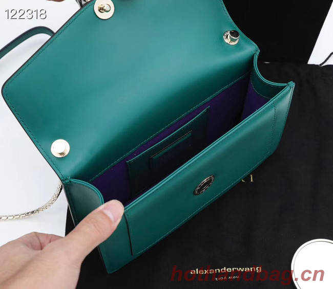 Bvlgari Serpenti Forever leather small crossbody bag 28090 Emerald