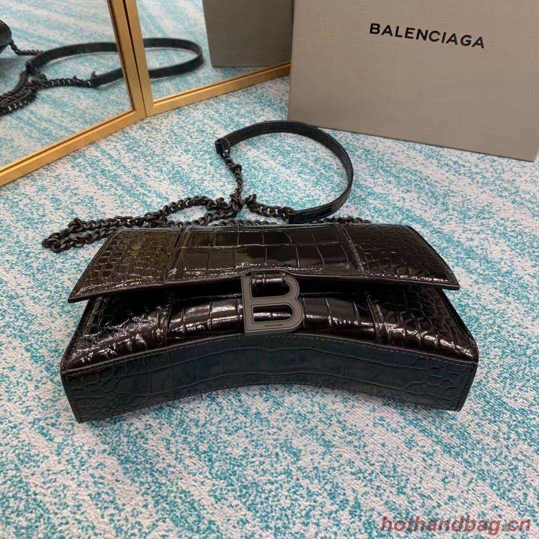 Balenciaga HOURGLASS CHAIN BAG B164497 black