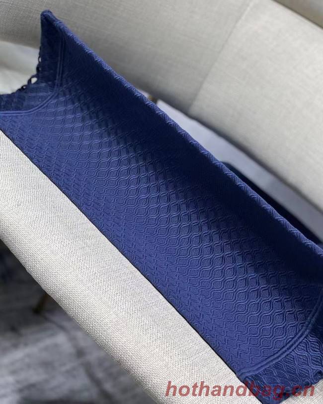 DIOR BOOK TOTE Blue Mesh Embroidery M1286ZW