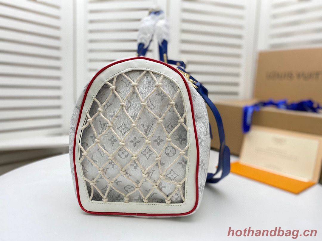 Louis Vuitton KEEPALL BANDOULIERE M41416 M41414 White