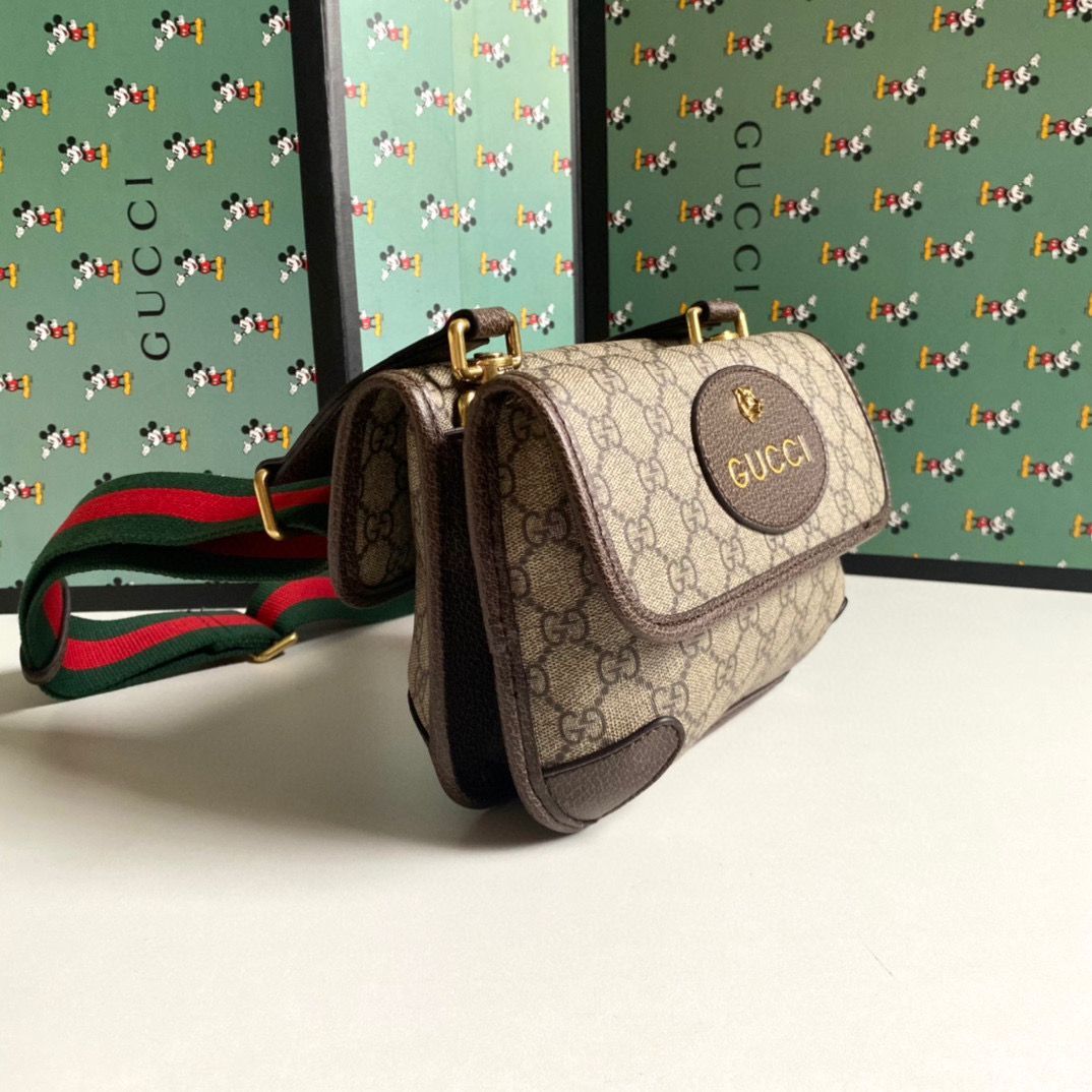 Gucci GG Supreme Messenger Original Leather Bag 501050 Beige