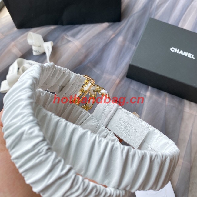 Chanel 30MM Leather Belt 7114-4