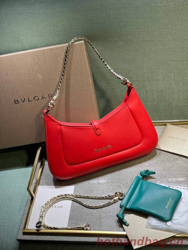 Bvlgari Serpenti Forever leather crossbody bag B282935 red
