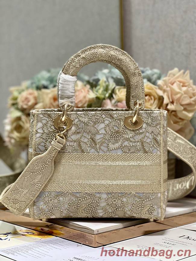 MEDIUM DIOR OR LADY D-LITE BAG M0565OOCO-2