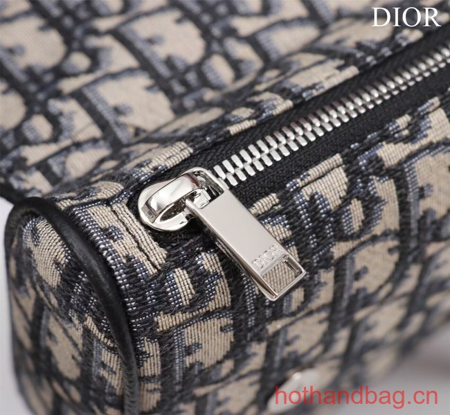 Dior Essentials SADDLE BAG Beige and Black Dior Oblique Jacquard 1ADPO093