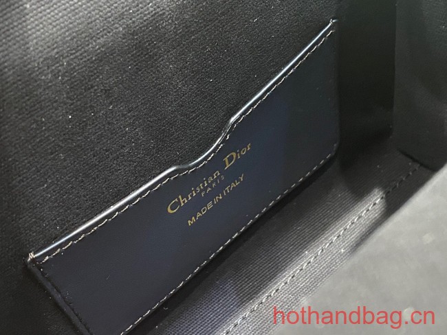 DIOR MEDIUM BOSTON BAG Box Oblique Jacquard M8675 blue