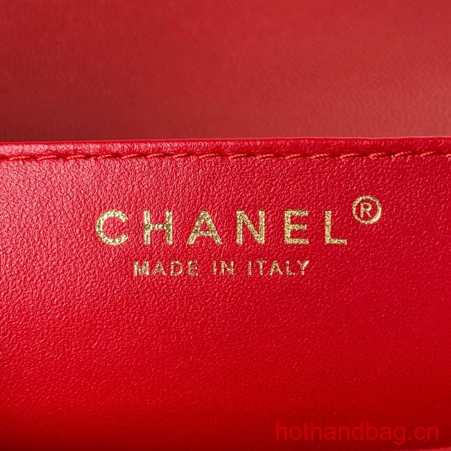 Chanel SMALL BACKPACK AS4490 red