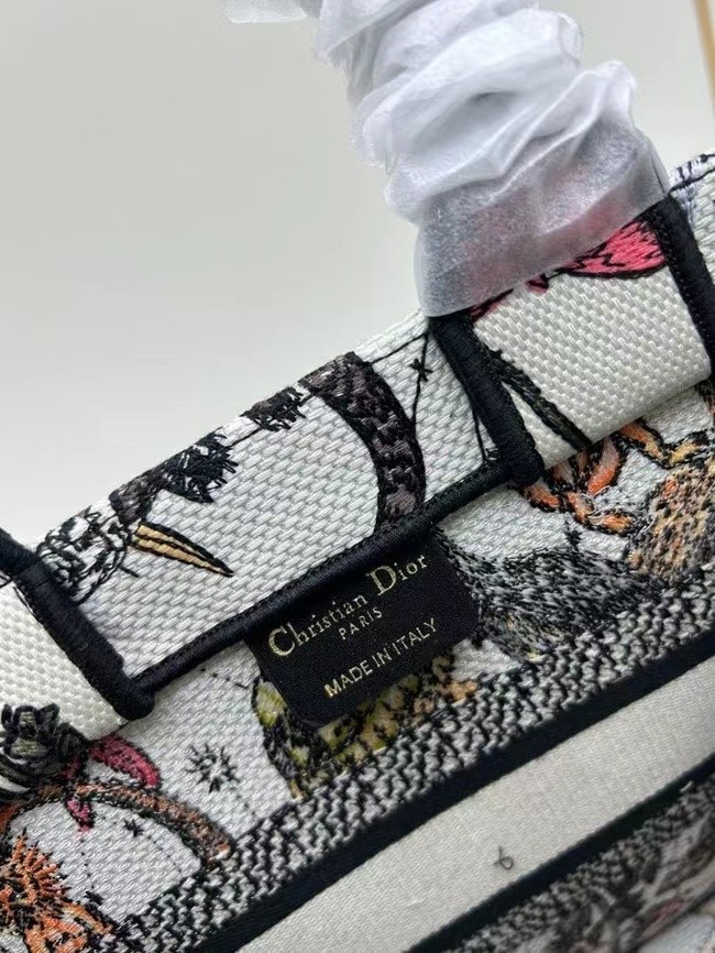 SMALL DIOR BOOK TOTE Embroidery M1296ZRf