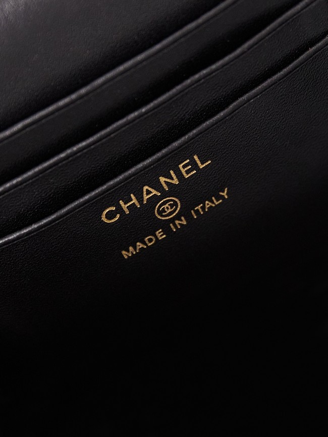 CHANEL MINI CLUTCH WITH CHAIN AP3804 BLACK