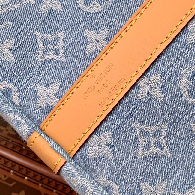 Louis Vuitton NEW Keepall Bandouliere 45 M25334 Sky Blue Denim