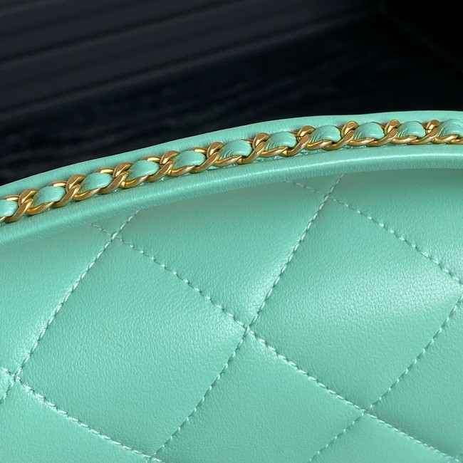 Chanel FLAP BAG WITH TOP HANDLE AS5317 GREEN