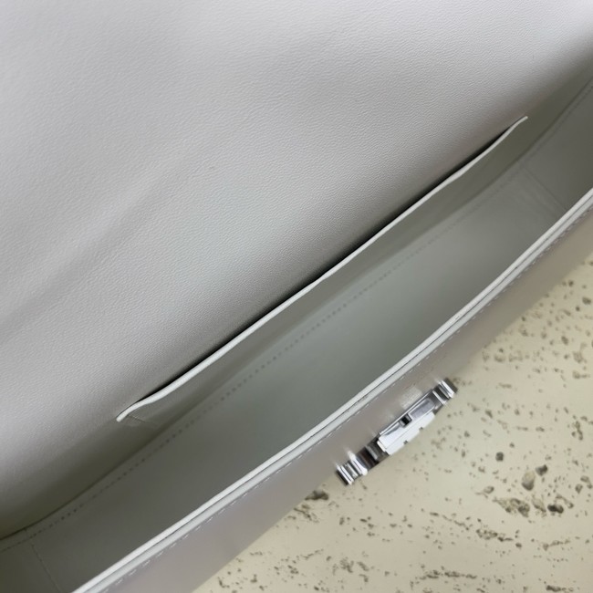 Celine MEDIUM CELINE LOLA BAG IN SHINY CALFSKIN 115533 WHITE