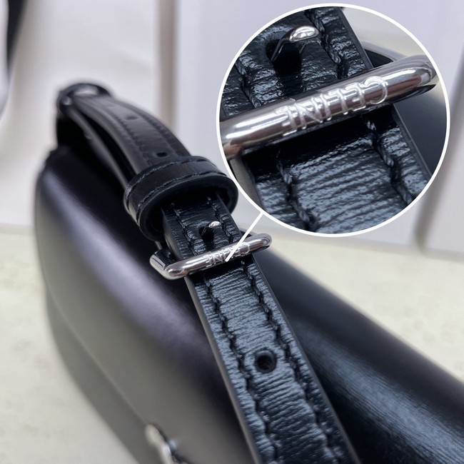 Celine MEDIUM CELINE LOLA BAG IN SHINY CALFSKIN 115533 BLACK