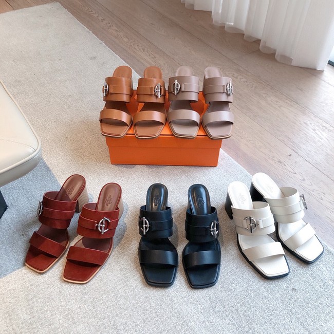 Hermes WOMENS SANDAL Heel 6.5CM 55861-1