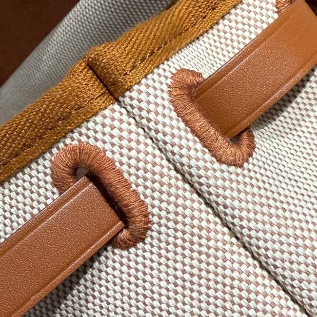 Hermes mini Herbag 20CM Original Canvas Leather & Calfskin 48888-7