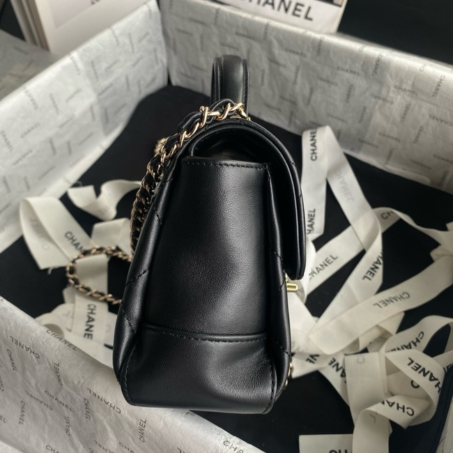 Chanel SMALL FLAP BAG WITH TOP HANDLE AS5111 black