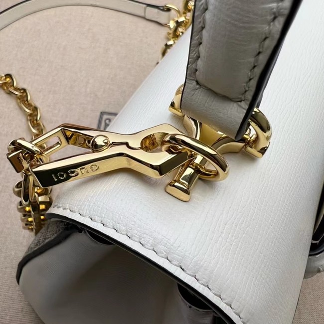 GUCCI HORSEBIT 1955 MINI BAG 703848 white