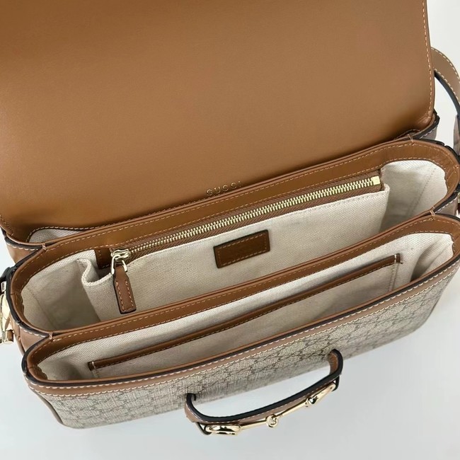 GUCCI HORSEBIT 1955 SOFT MEDIUM SHOULDER BAG 815178 brown