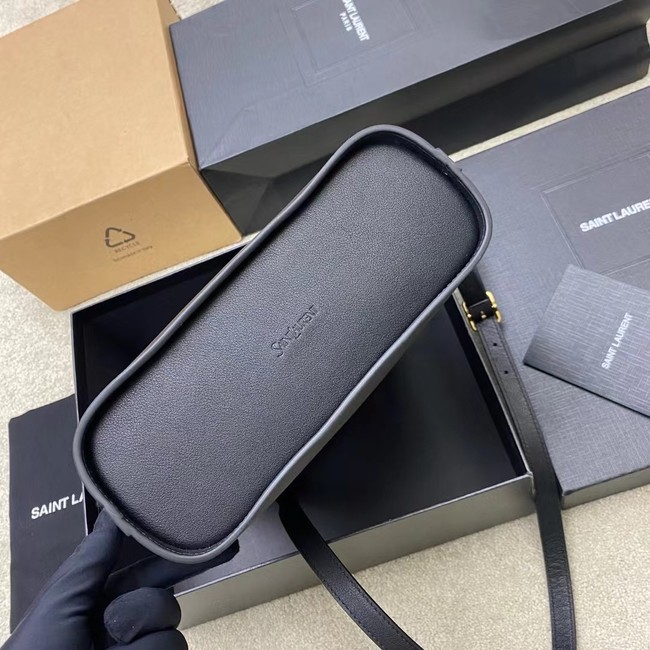 SAINT LAURENT Y SMALL BUCKET IN LEATHER 808224 BLACK