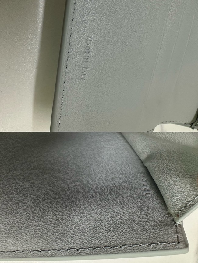 Celine SMALL FLAP WALLET TRIOMPHE IN SHINY CALFSKIN 10D783 MOON