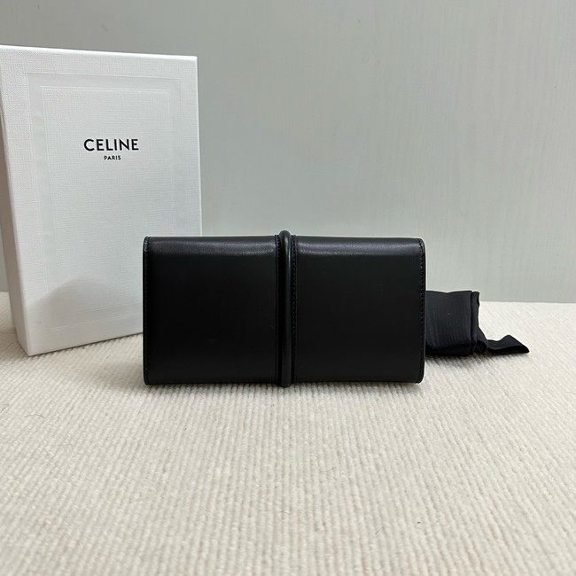 Celine LARGE WALLET TRIOMPHE IN SHINY CALFSKIN 10M033 black