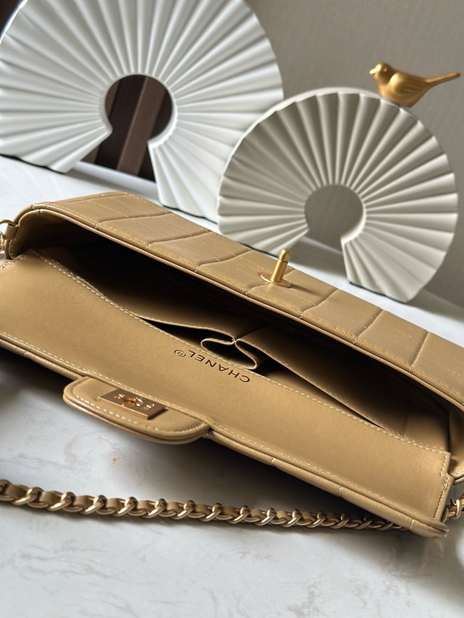 Chanel FLAP BAG AS3314 brown