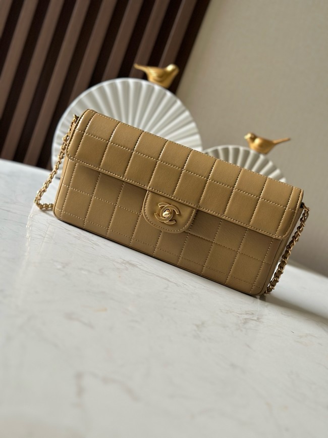 Chanel FLAP BAG AS3314 brown
