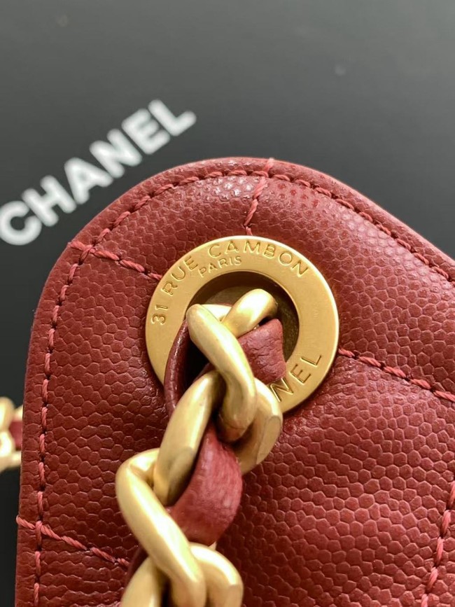CHANEL 25 SMALL HANDBAG AS5293 red
