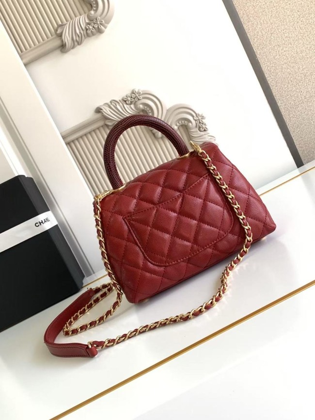 Chanel MINI FLAP BAG WITH TOP HANDLE AS2215-11