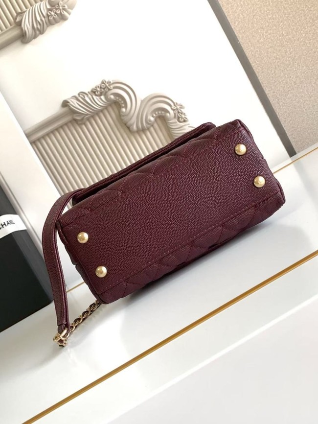 Chanel MINI FLAP BAG WITH TOP HANDLE AS2215-7