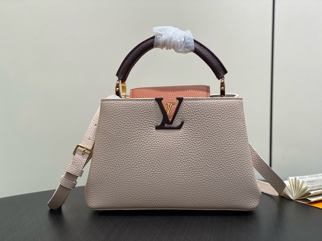 Louis Vuitton Capucines BB M12345 Galet& Tan & Chocolate