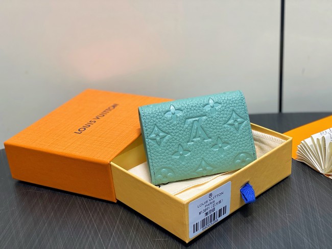 Louis Vuitton Envelope Business Card Holder M13891 Misty Lake Green
