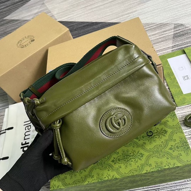 GUCCI OPHIDIA SAMLL BAG 725696 Khaki