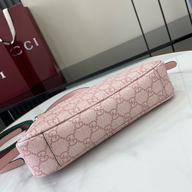 Gucci GG EMBLEM SMALL SHOULDER BAG 815218 pink