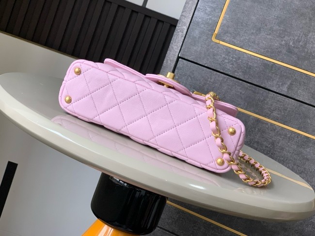 Chanel SMALL FLAP BAG WITH TOP HANDLE AS5355 pink