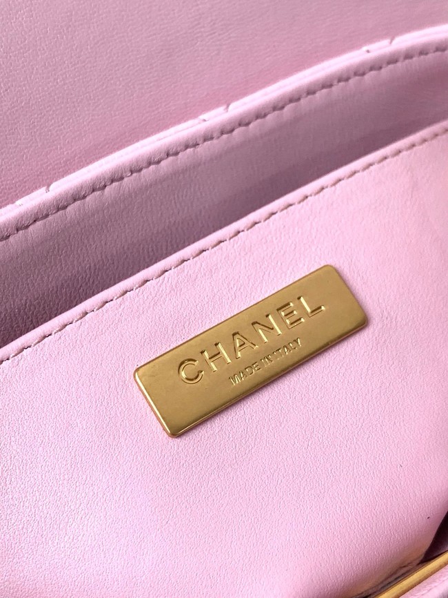 Chanel SMALL FLAP BAG WITH TOP HANDLE AS5355 pink