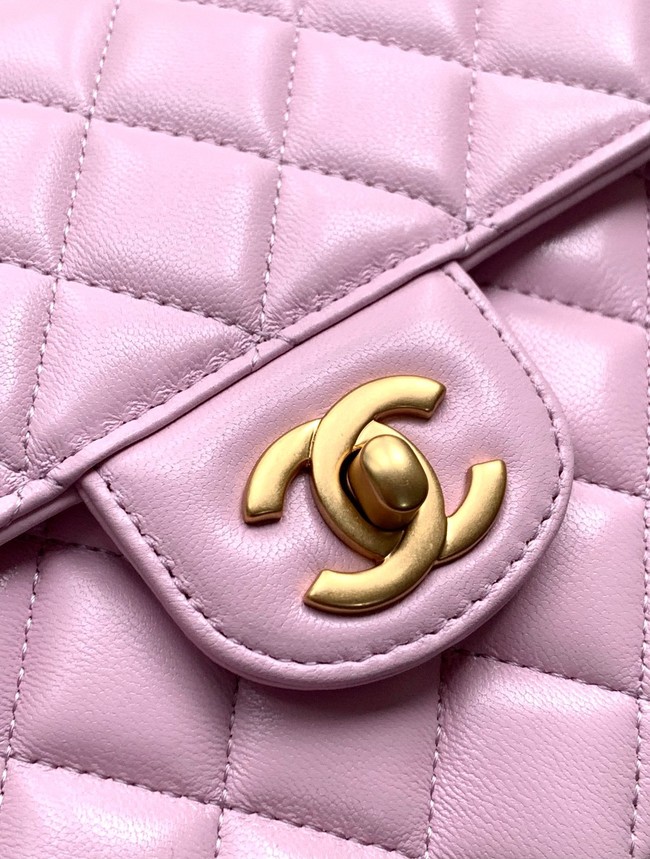 Chanel SMALL FLAP BAG WITH TOP HANDLE AS5356 pink