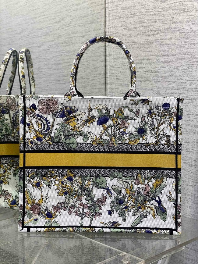 Large Dior Book Tote Embroidery Embroidery M1286ZEDX-3