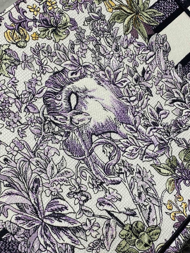 Medium Dior Book Tote Embroidery Embroidery M1296ZTDT-4